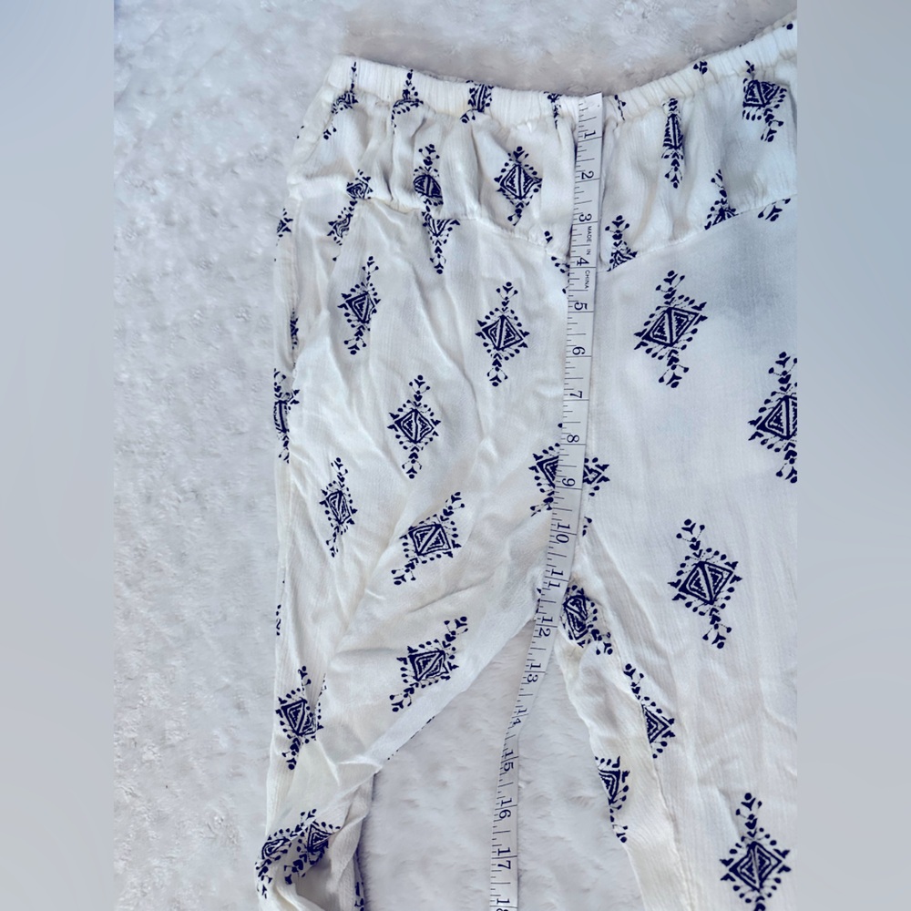 Free People diamond print harem crop pants tea combo - Picture 11 of 14